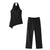 Notting Hill Lace-Up Set – Sleeveless Top & Wide-Leg Trousers