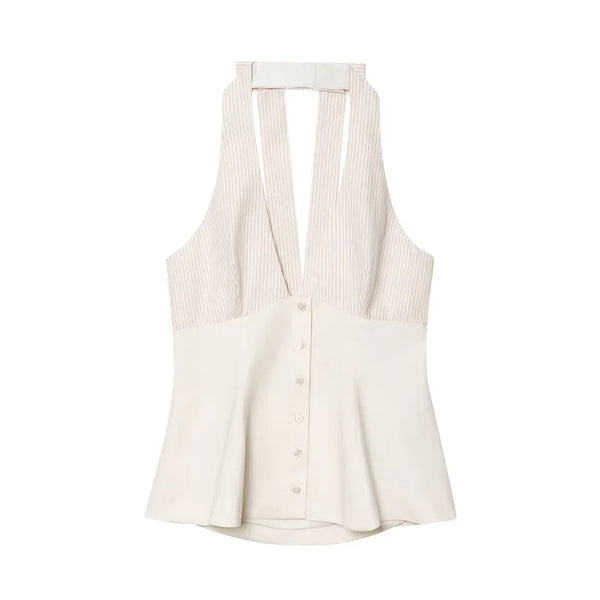 Soho Striped Halter Top – Summer Edition