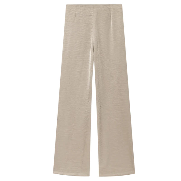 Belgravia Satin Co-ord – Strapless Top & High-Waist Pants
