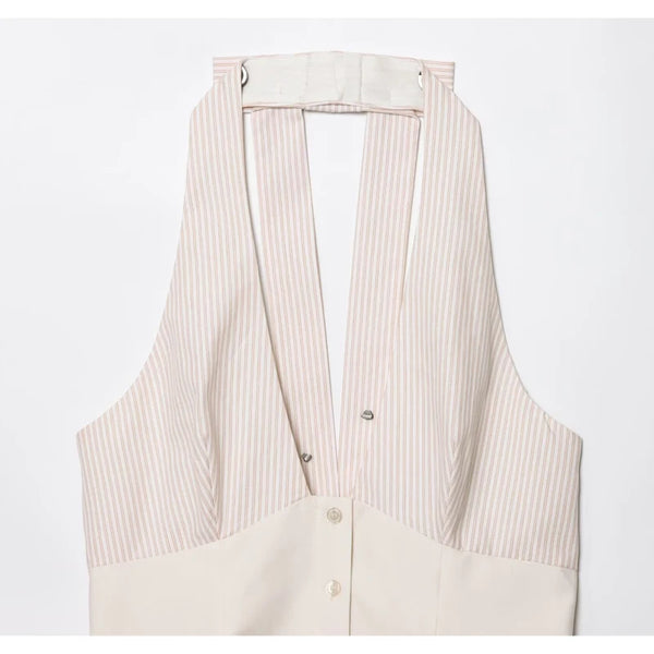 Soho Striped Halter Top – Summer Edition