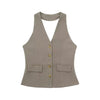 Eaton Tailored Set – Halter Vest & High-Waist Trousers