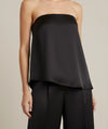Belgravia Satin Co-ord – Strapless Top & High-Waist Pants