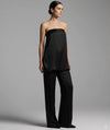 Belgravia Satin Co-ord – Strapless Top & High-Waist Pants