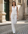 Eaton Tailored Set – Halter Vest & High-Waist Trousers