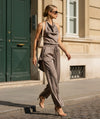 Notting Hill Lace-Up Set – Sleeveless Top & Wide-Leg Trousers