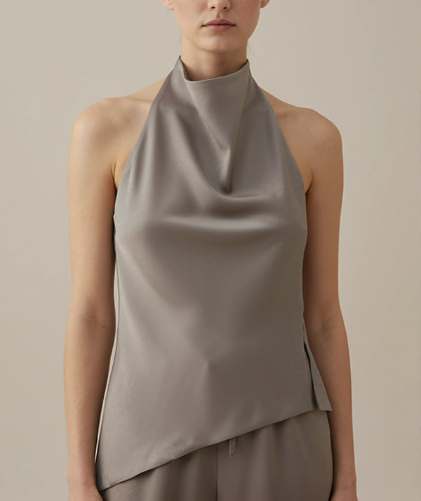 Notting Hill Lace-Up Set – Sleeveless Top & Wide-Leg Trousers