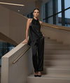 Notting Hill Lace-Up Set – Sleeveless Top & Wide-Leg Trousers